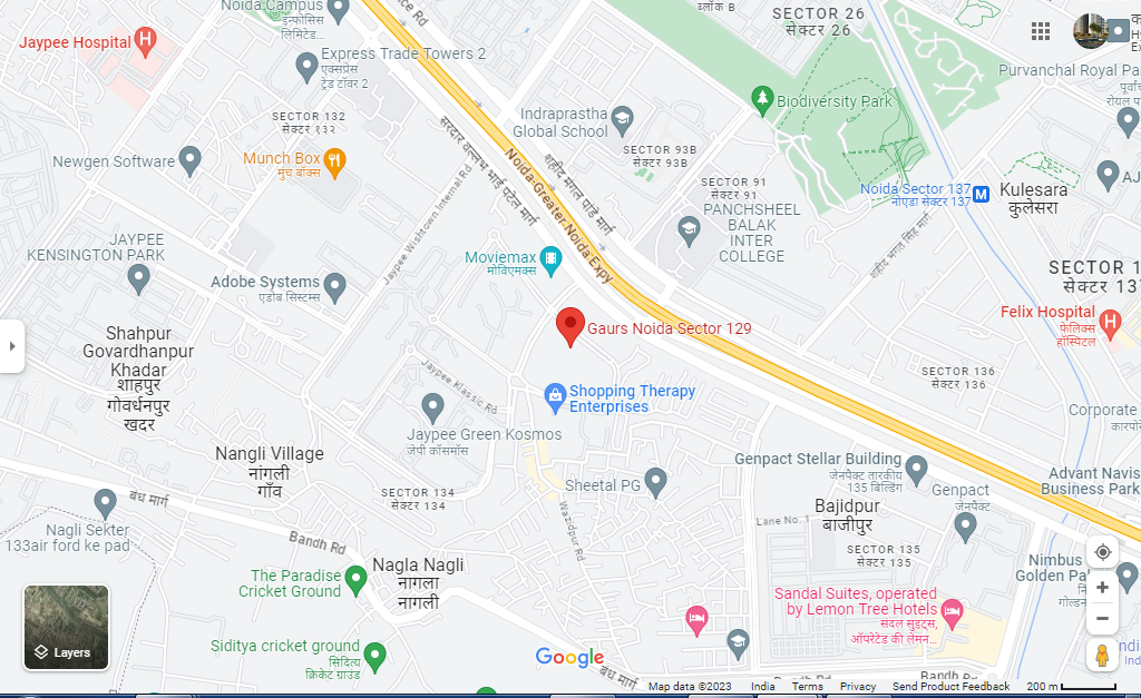 Jaypee Greens Location Map
